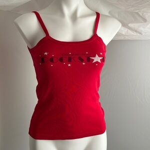 Designer Skin Rockstar vintage red tank top